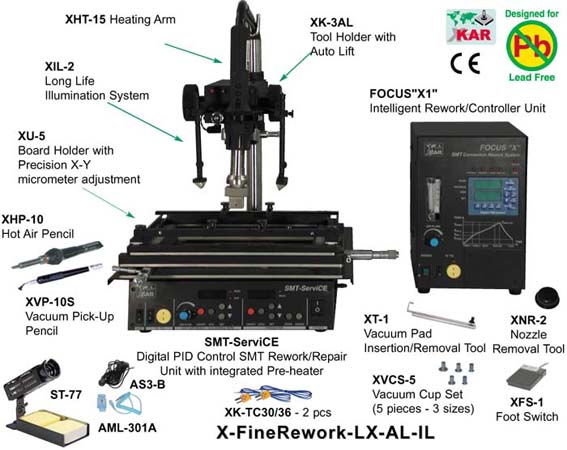 X-KAR Brand SMT Rework and Assembly Equipment